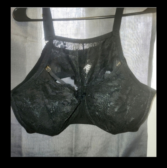 🍁🍂Fan-Lace High-Neck French Balconette Bra 46c - Picture 2 of 6